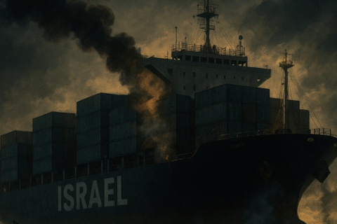 کشتی کانتینری اسرائیل توسط سپاه توقیف شد